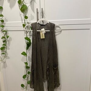 Free People Sleeveless Knit Jumpsuit in Brown